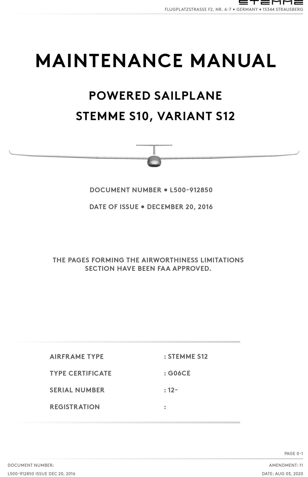 S12 FAA Maintenance Manual