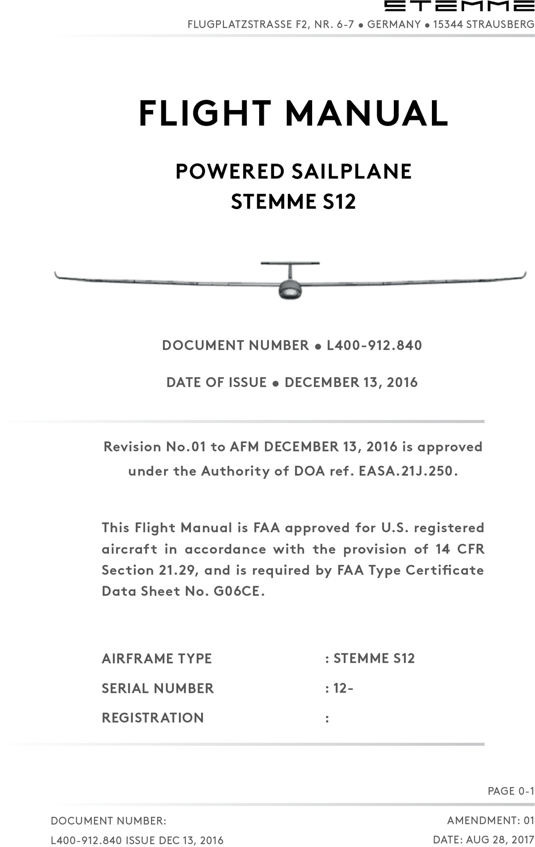 S12 Flight Manual