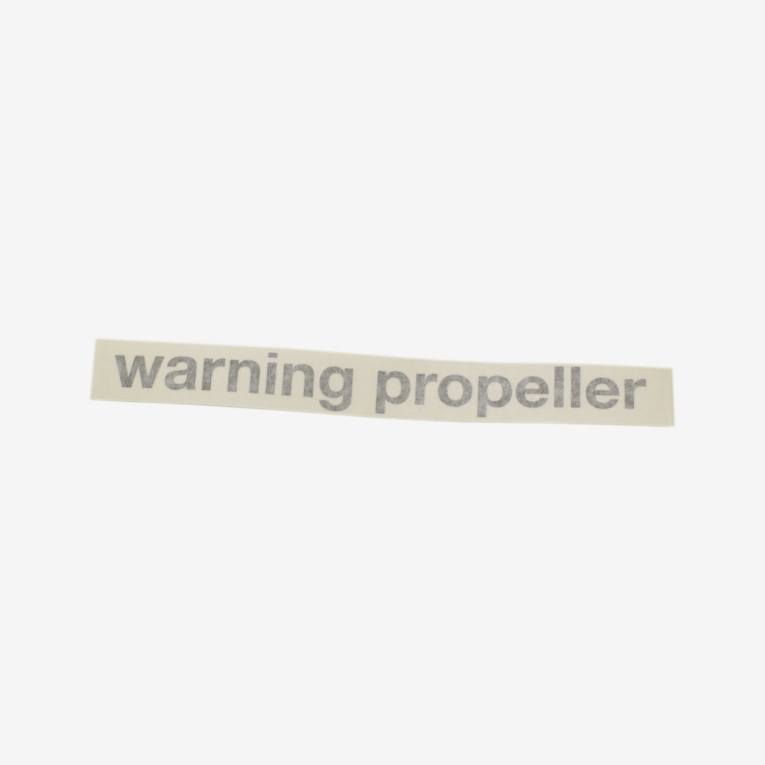 Warning Propeller Label